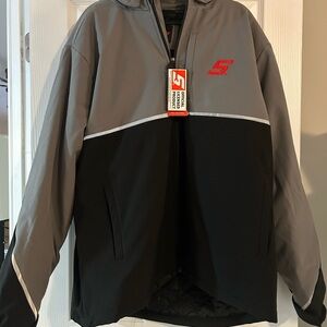 Sleek Gray and Black Performance Jacket